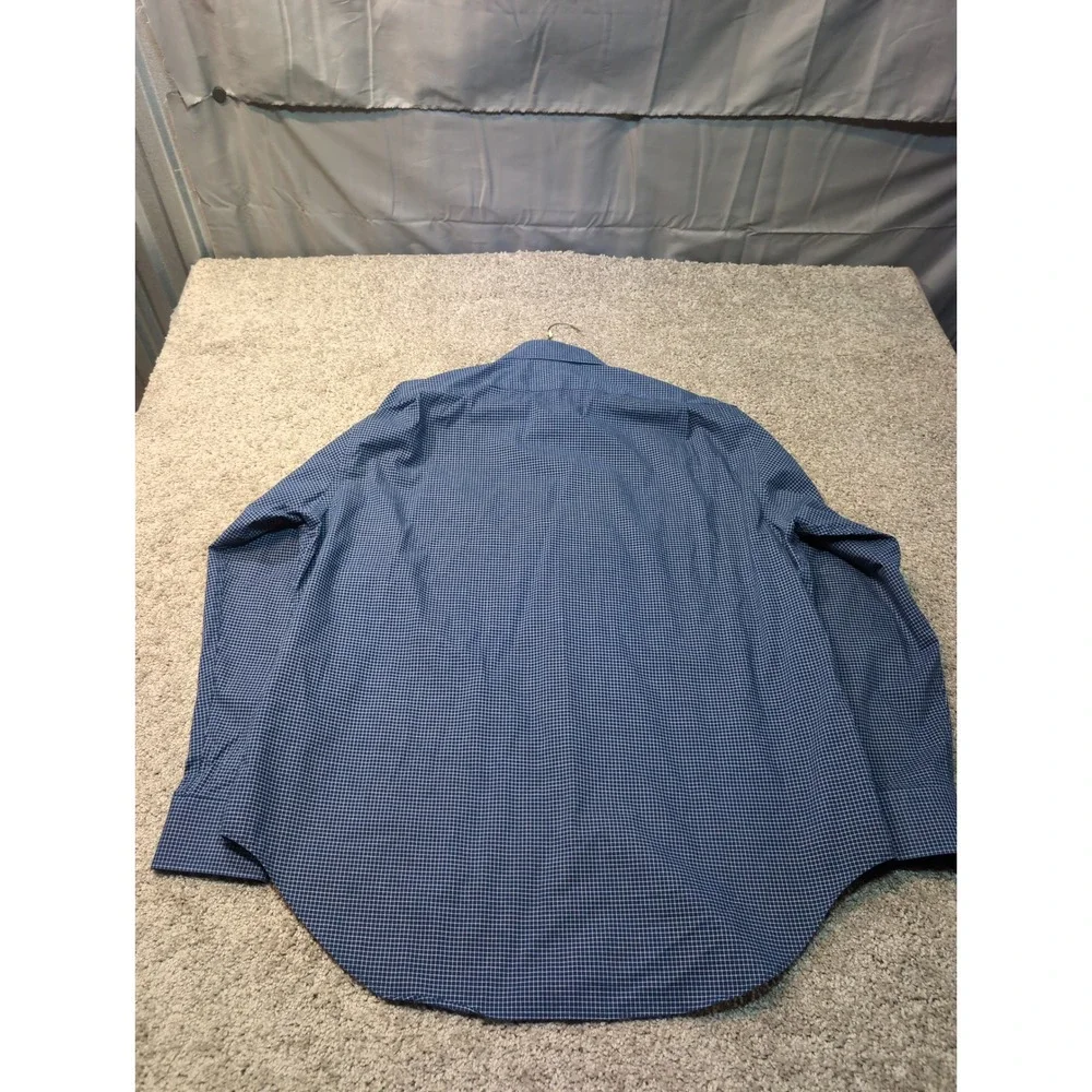 Lauren Ralph Lauren Men Classic Fit Non Iron Blue Gingham Dress Shirt‎ 17 34 35